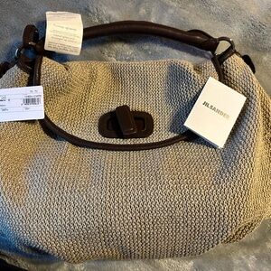 Jil Sander Lino crocheted bag